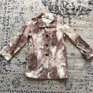 Amazing Purple and offwhite Bohemian Jean Jacket